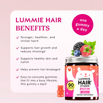 LUMMIE hair growth gummy bears