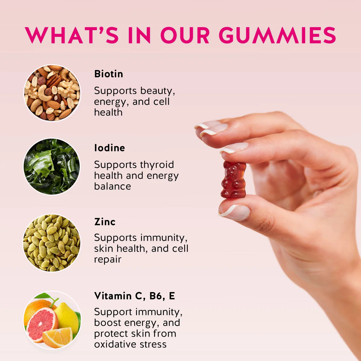 LUMMIE hair growth gummy bears